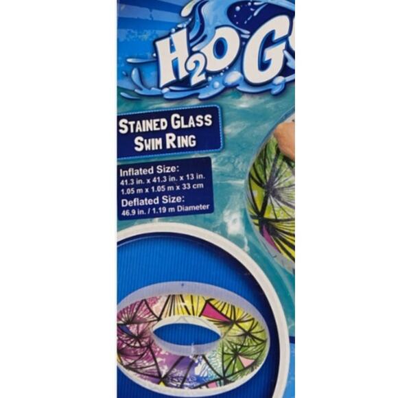 New Bestway H20 Go Stained Glass Swim Ring Pool Beach Floatie - Picture 2 of 2